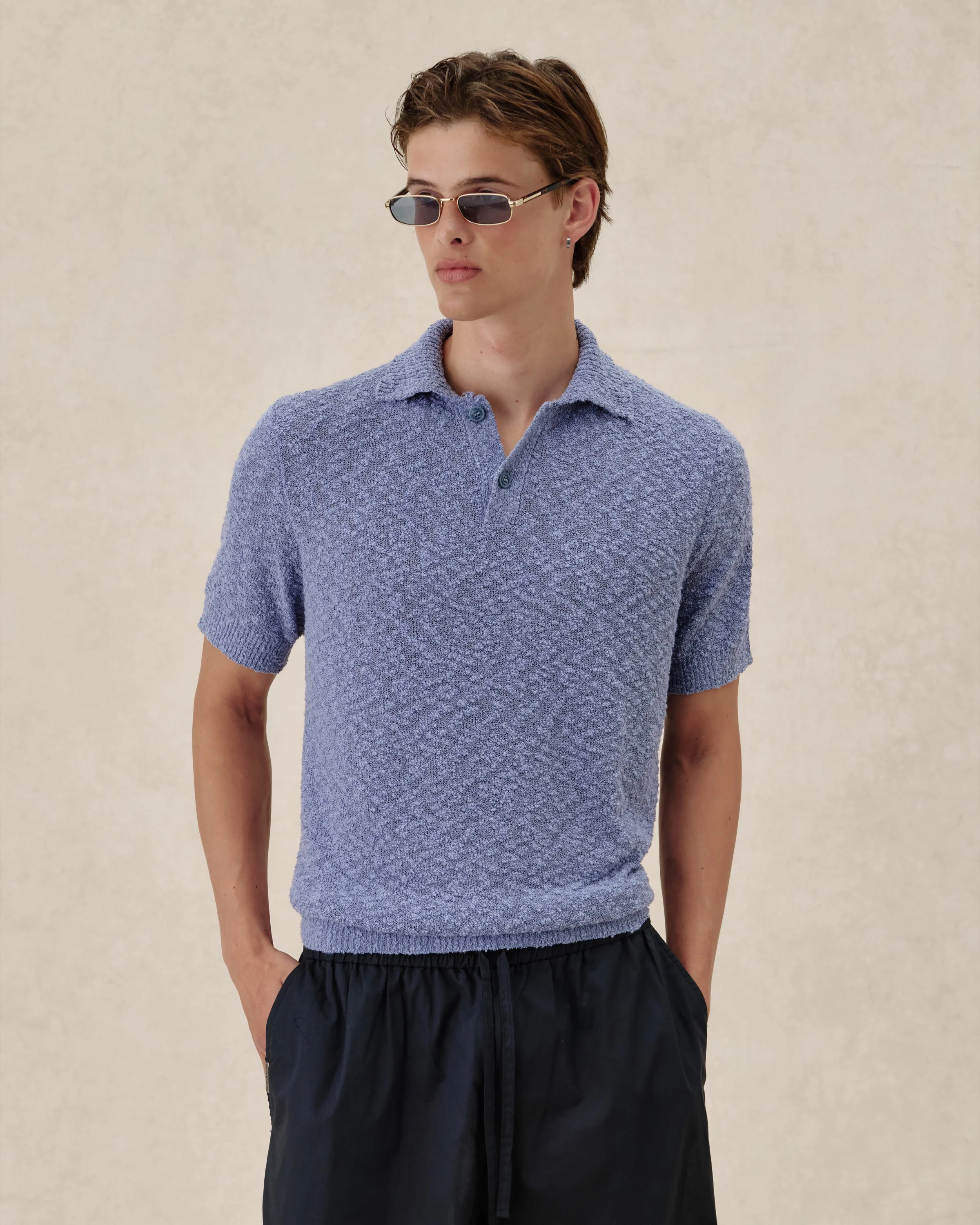 545 Bouclè Polo Shirt - Image 3
