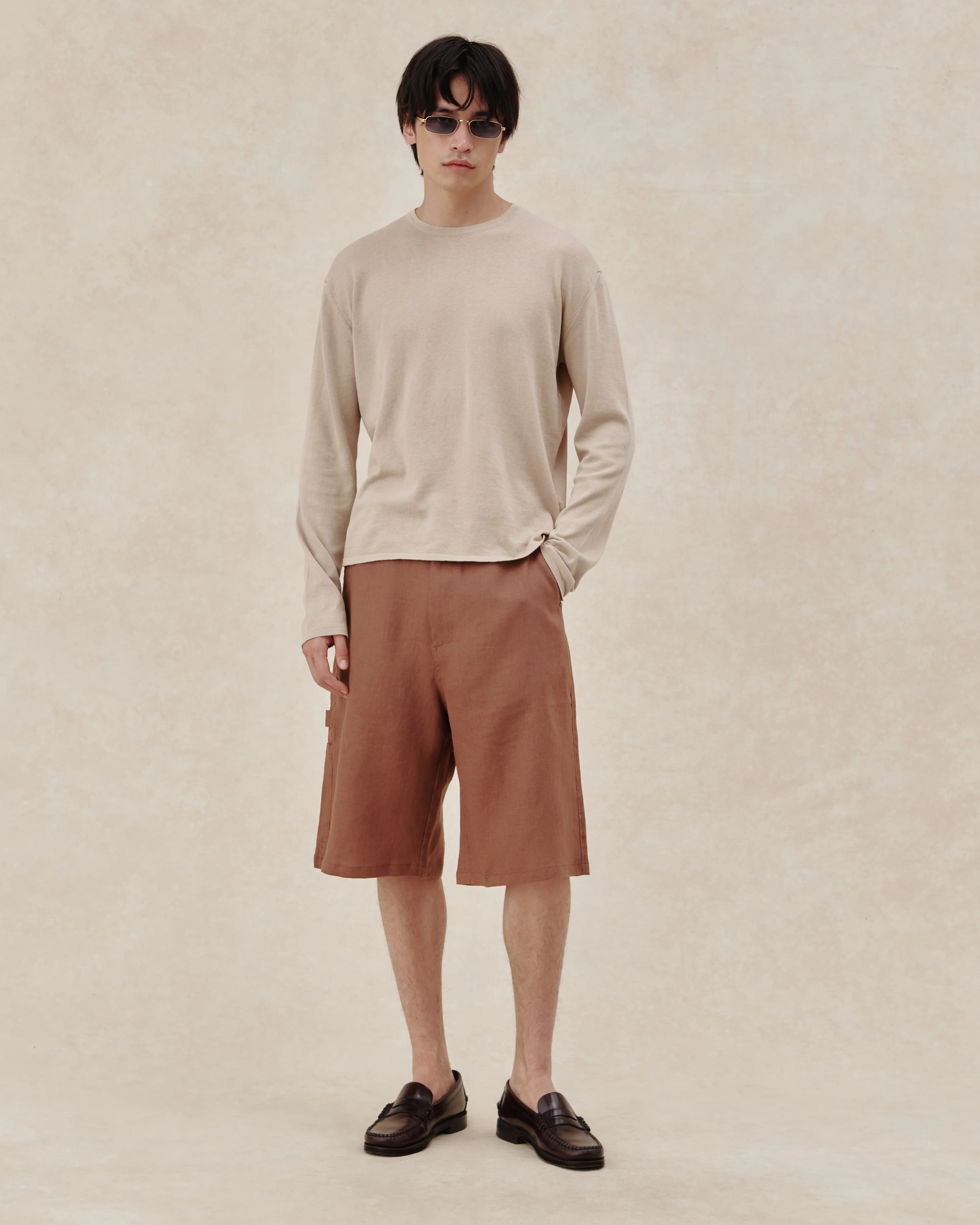 545 Linen Carpenter Shorts - Image 2