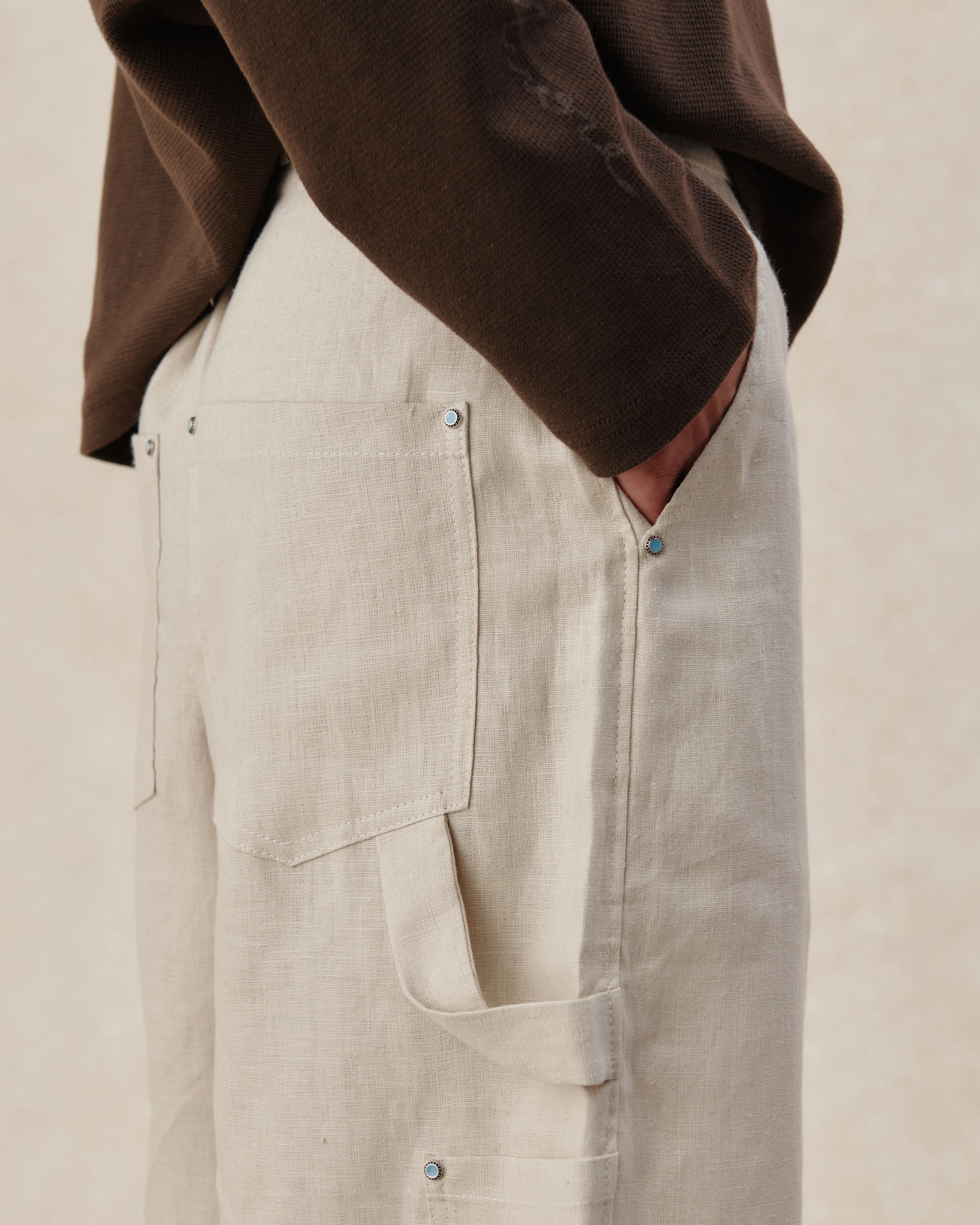 545 Linen Carpenter Shorts - Image 4
