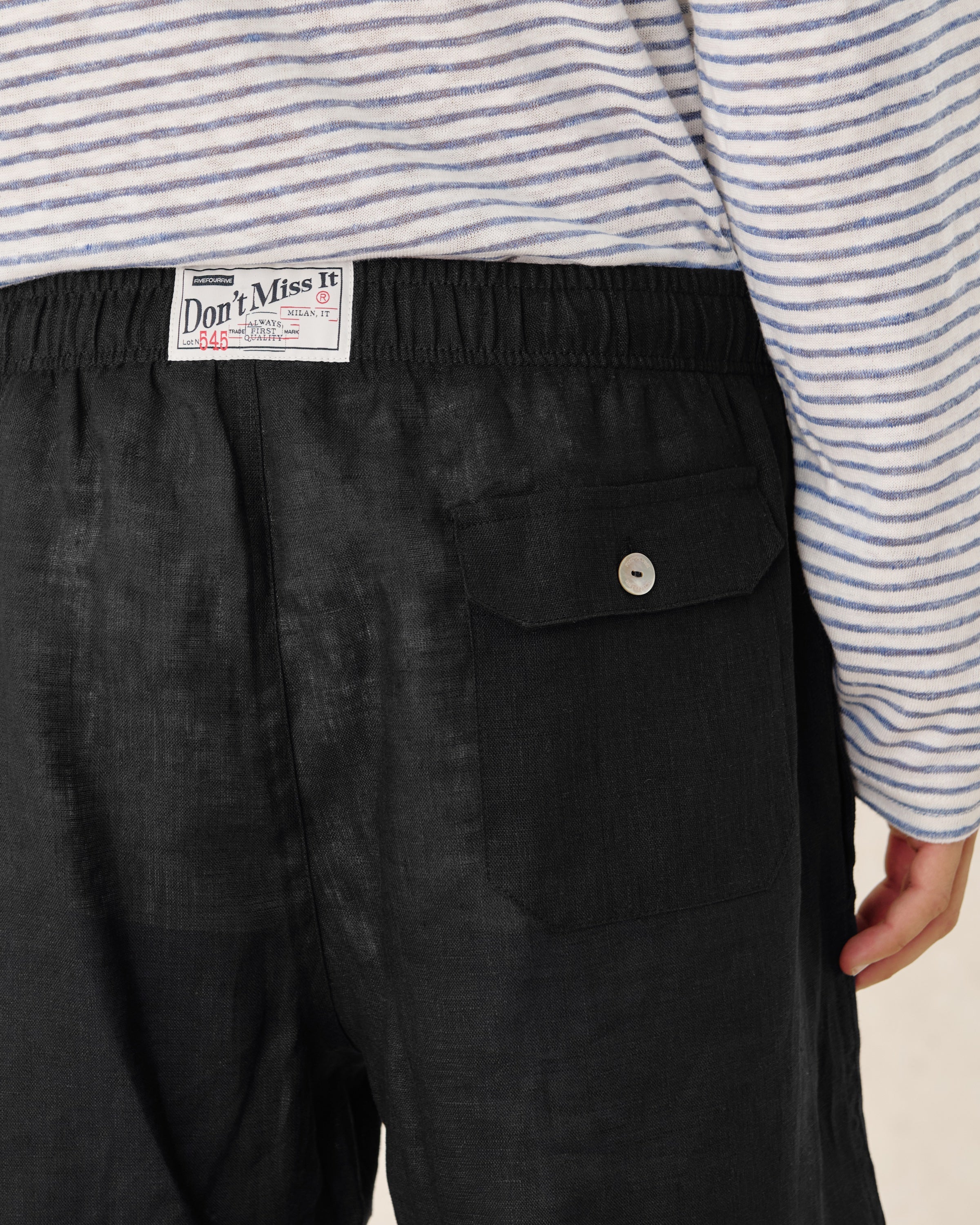 545 Madreperla Linen Swimshorts - Image 3