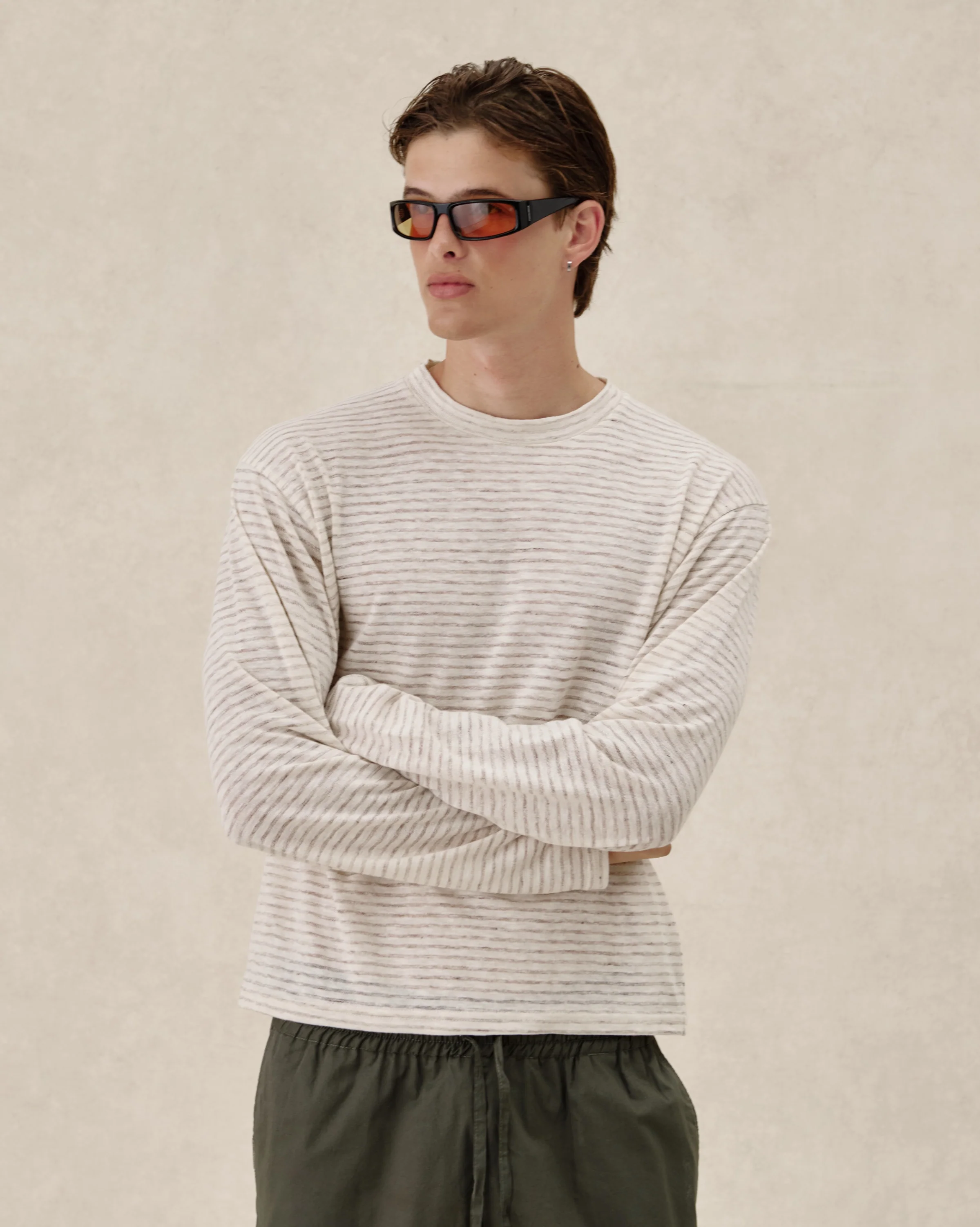 545 Striped Linen Longsleeve - Image 3