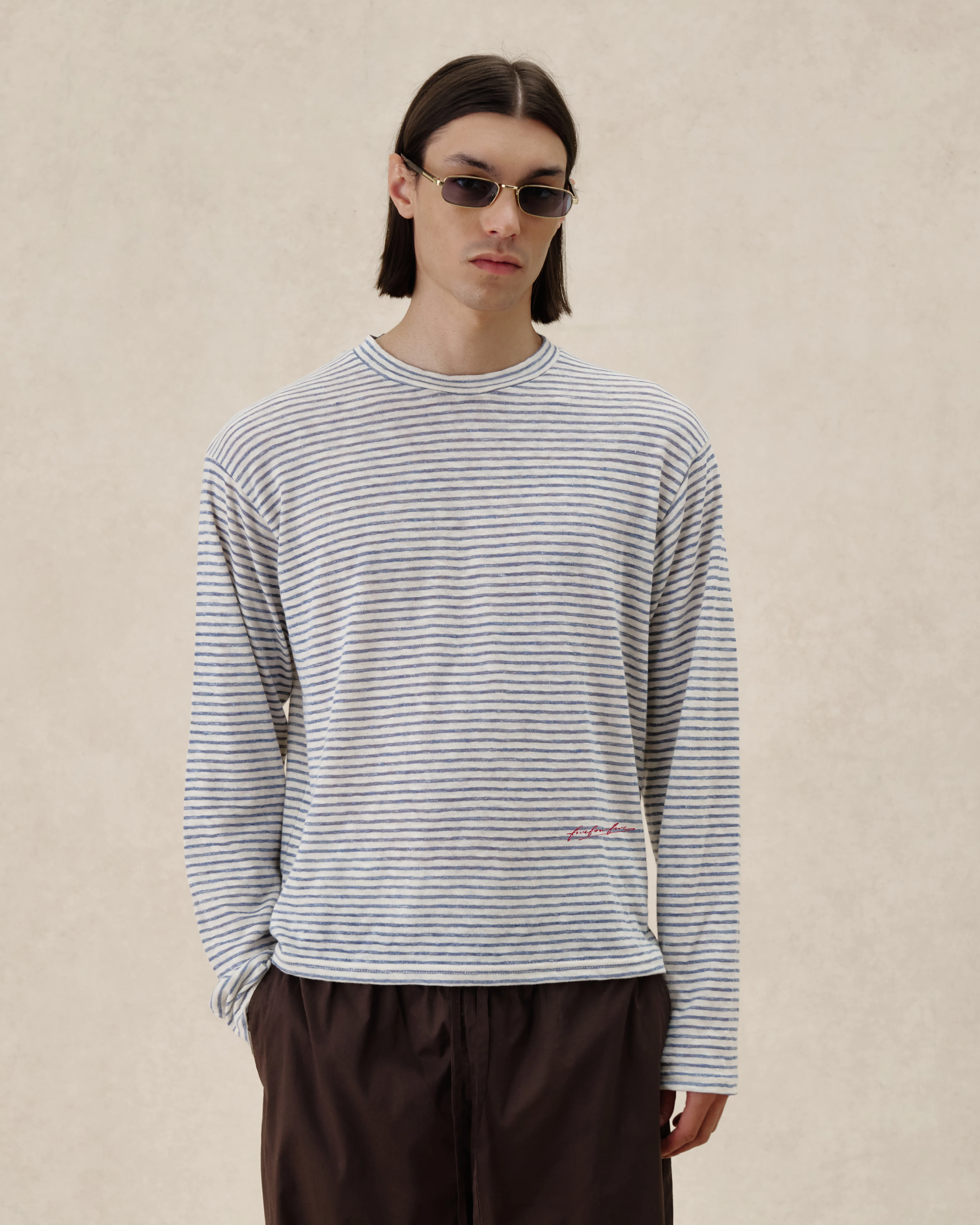 545 Striped Linen Longsleeve - Image 3