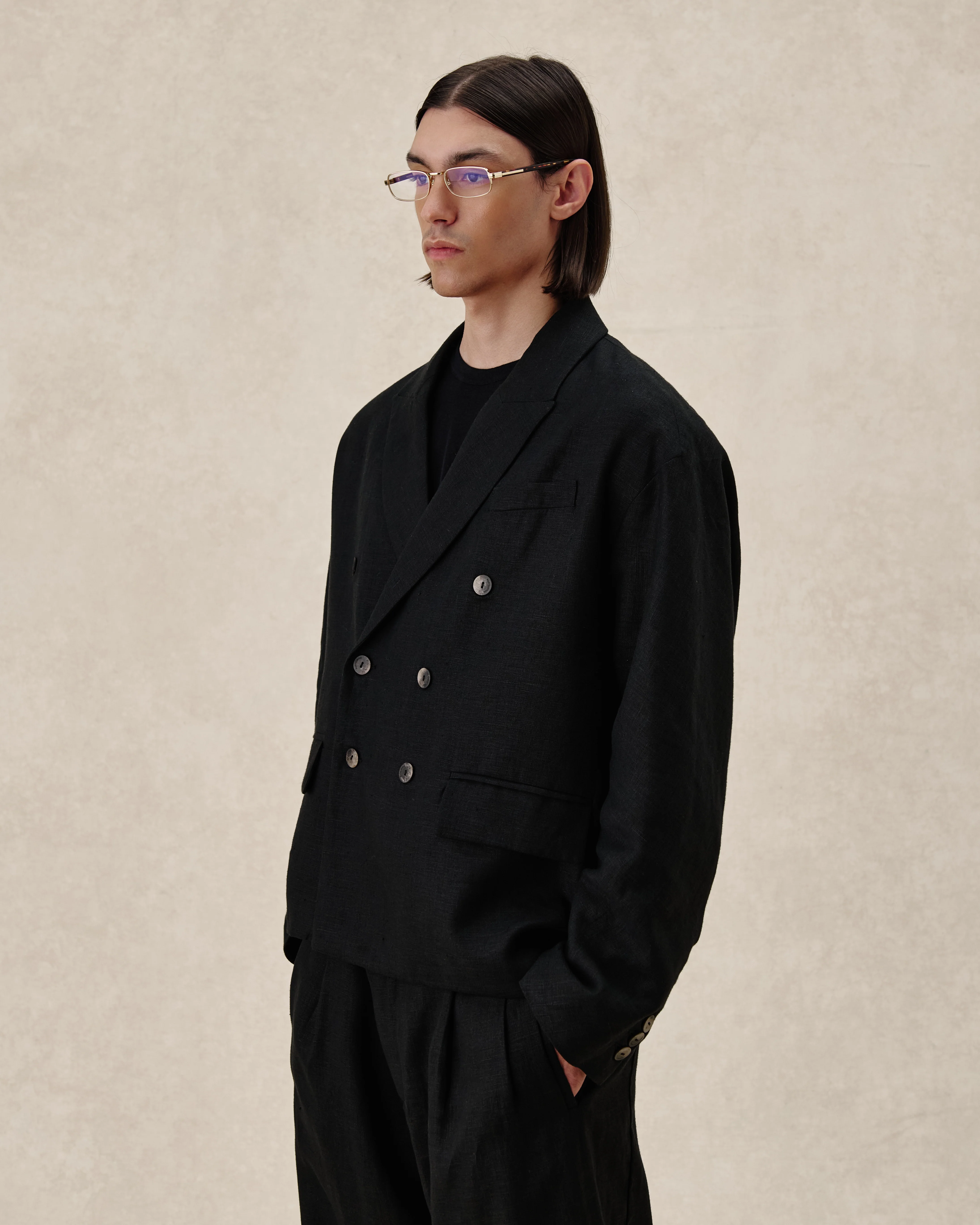 545 Tailored Linen Blazer - Image 3